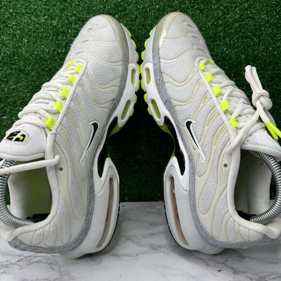 Nike Air Max Plus GS Reflective Logo‎ White Volt Shoes 7Y Women's 8.5 Sneakers - Picture 7 of 10